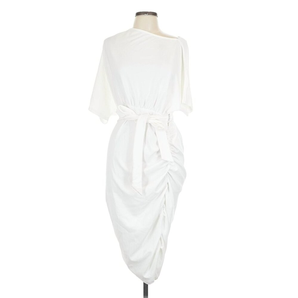 Boohoo White Cocktail Dress